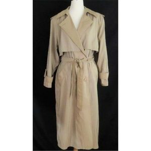 Size 8 Forrani Khaki Trench Rain Coat